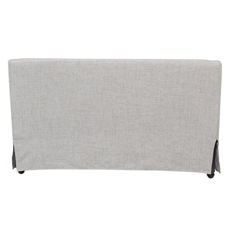 Slip Covered Settee with Casters - Beige, photo 6 of 6