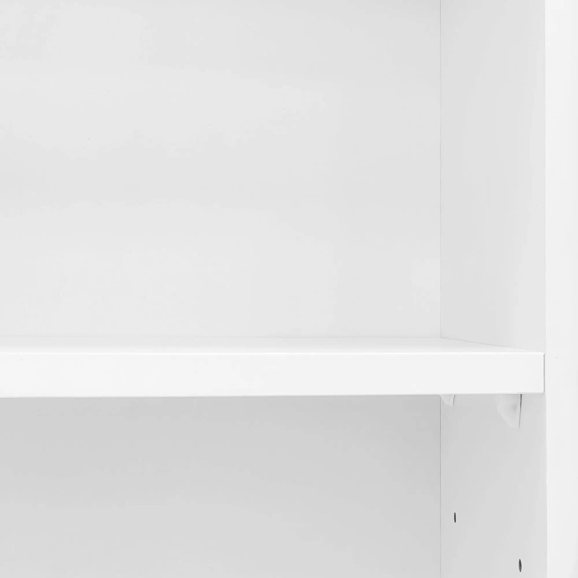 Entryway Bench With Integrated Shoe Cabinet, 3 In 1 Design And Mirrored Cabinet Door, Hall Tree With 4 Sturdy Hooks And Foldable Seat For Entrance, Living Room - White by HouseOfZazla