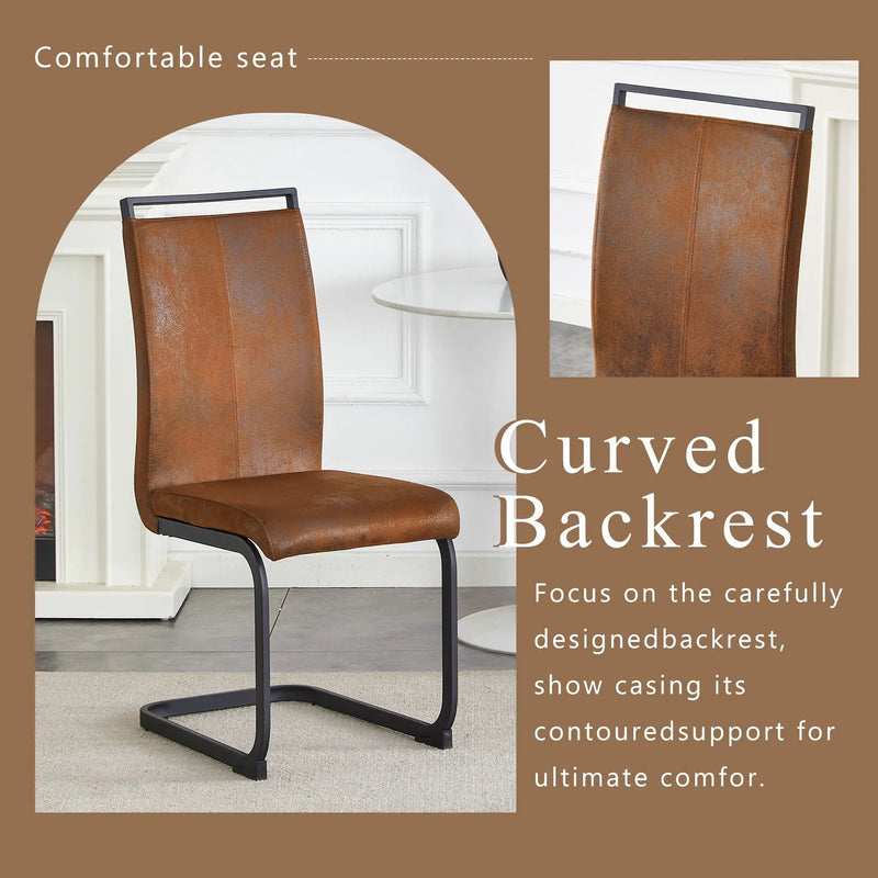 Dining Chairs With Ergonomic Backrest by Unique Piece Furniture
