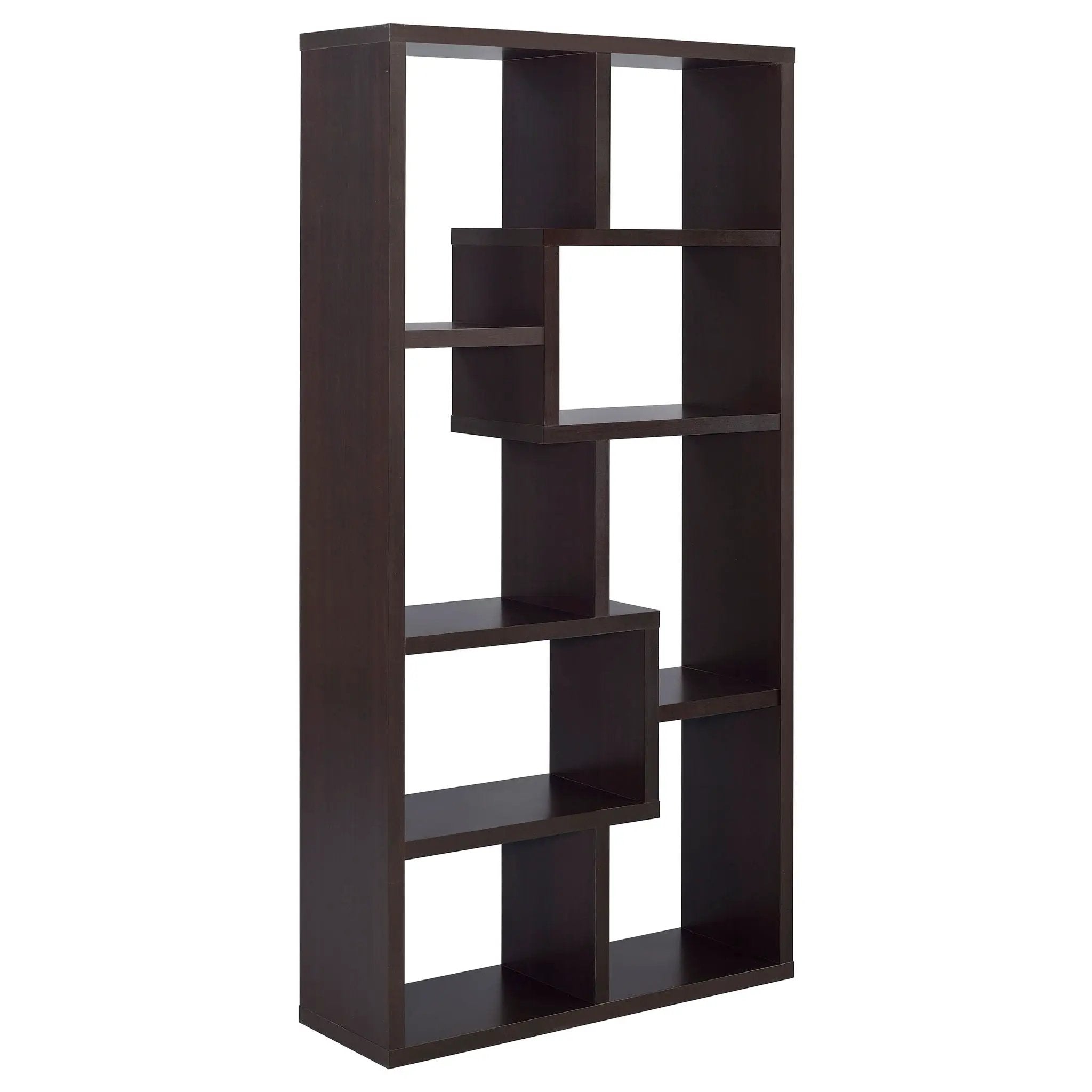 Theo 71-inch 6-shelf Bookshelf Cappuccino by Unique Piece Furniture