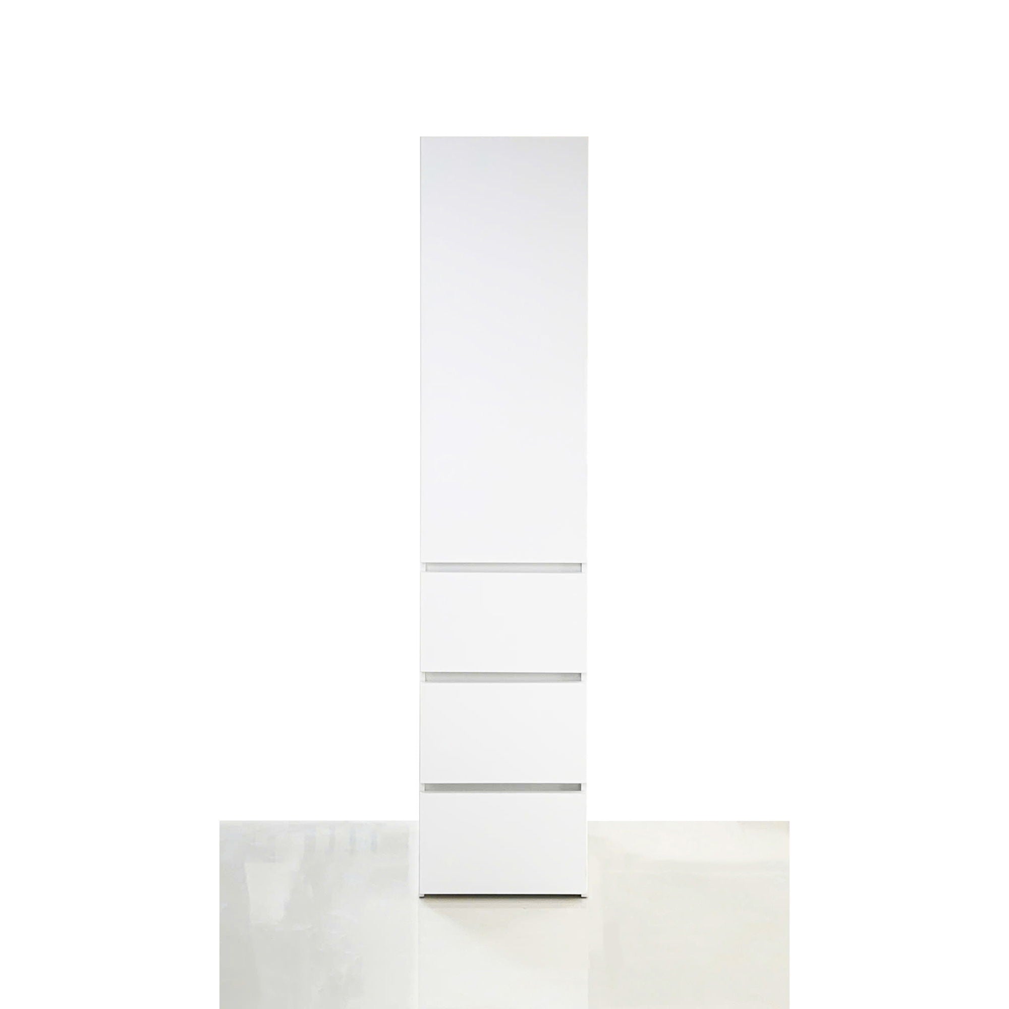 Elise - Slim Modular Closet Cabinet With Drawers - White by HouseOfZazla
