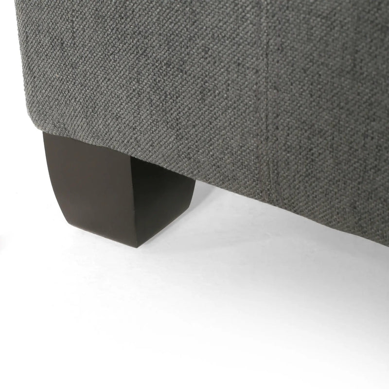 Upholstered Tufted Fabric Storage Ottoman by HouseOfZazla