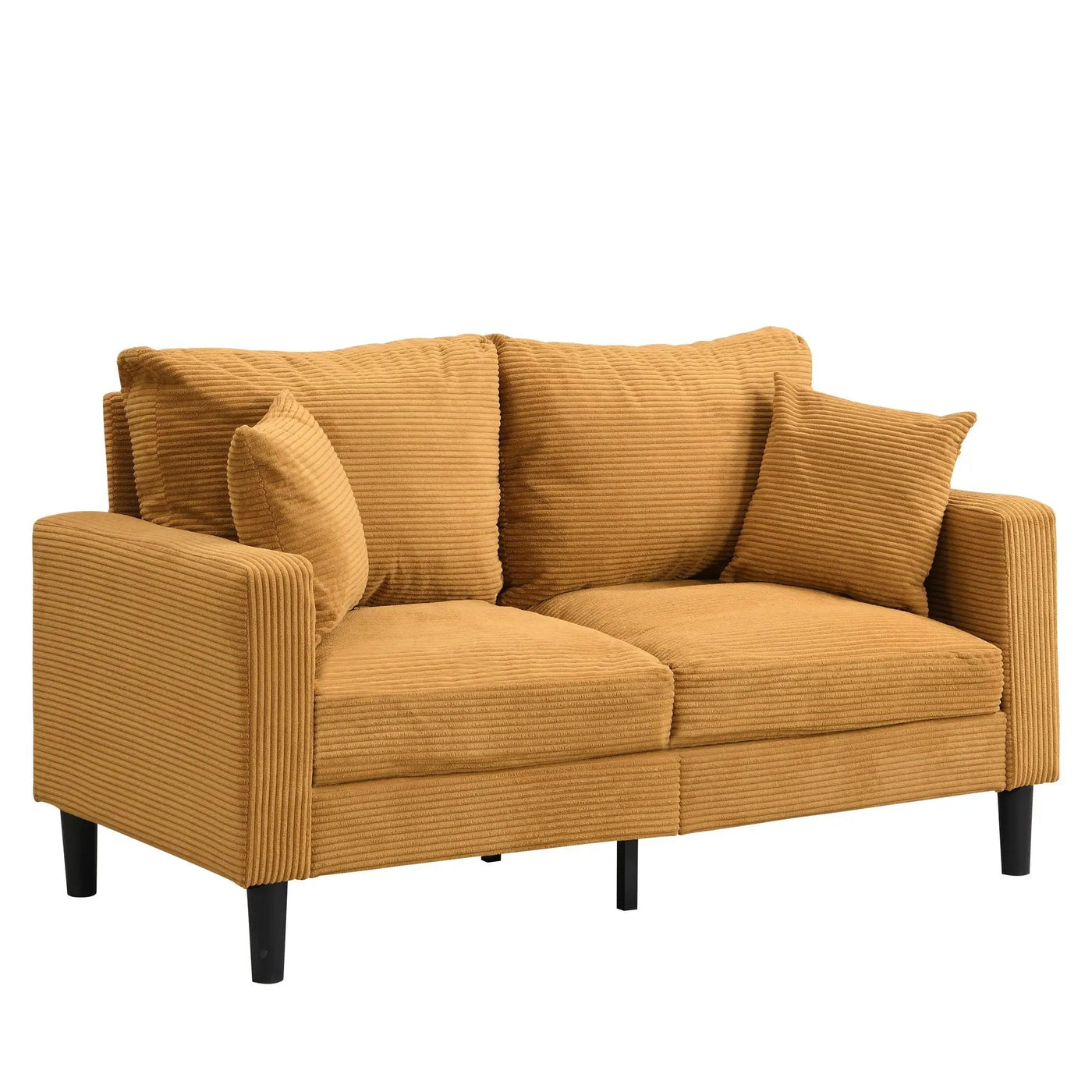 Modern Upholstered Loveseat Sofa, High Resilience by HouseOfZazla