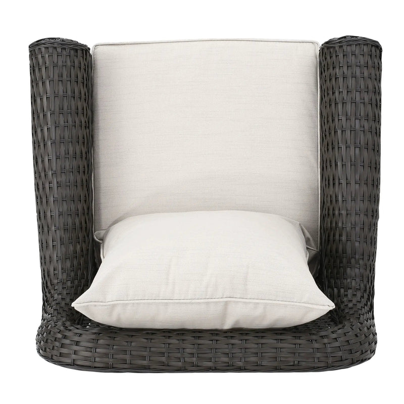 Amaya Outdoor Swivel Rocker Chair with Water Resistant Cushions by HouseOfZazla
