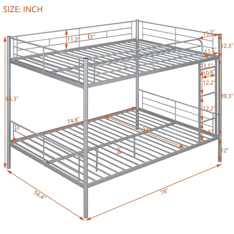 Steel Construction Bunk Bed by Unique Piece Furniture