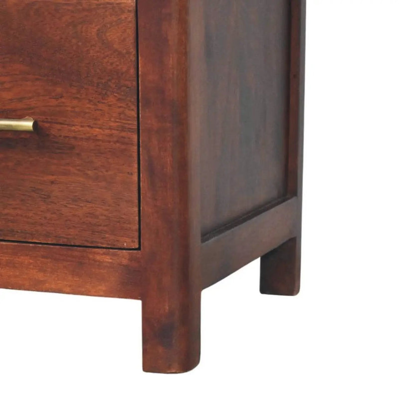 Solid Wood Arched Edge 1 Drawer Bedside by HouseOfZazla