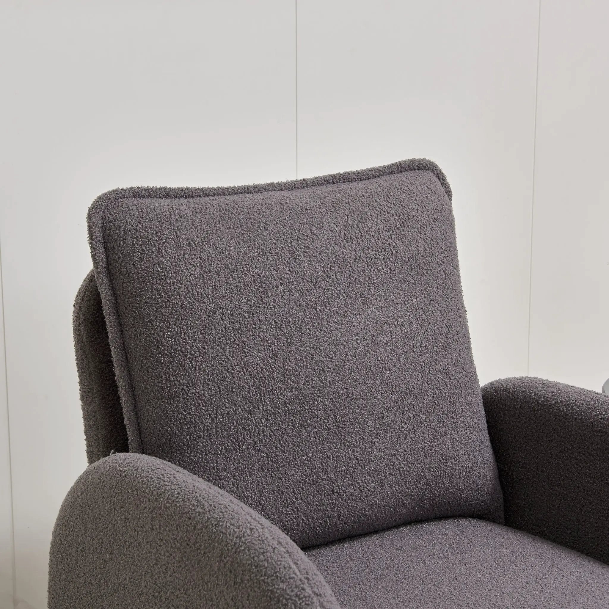 Modern Sherpa Upholstered Accent Chair, Comfortable Living Room Armchair, Lounge Chair For Bedroom, And Office by HouseOfZazla