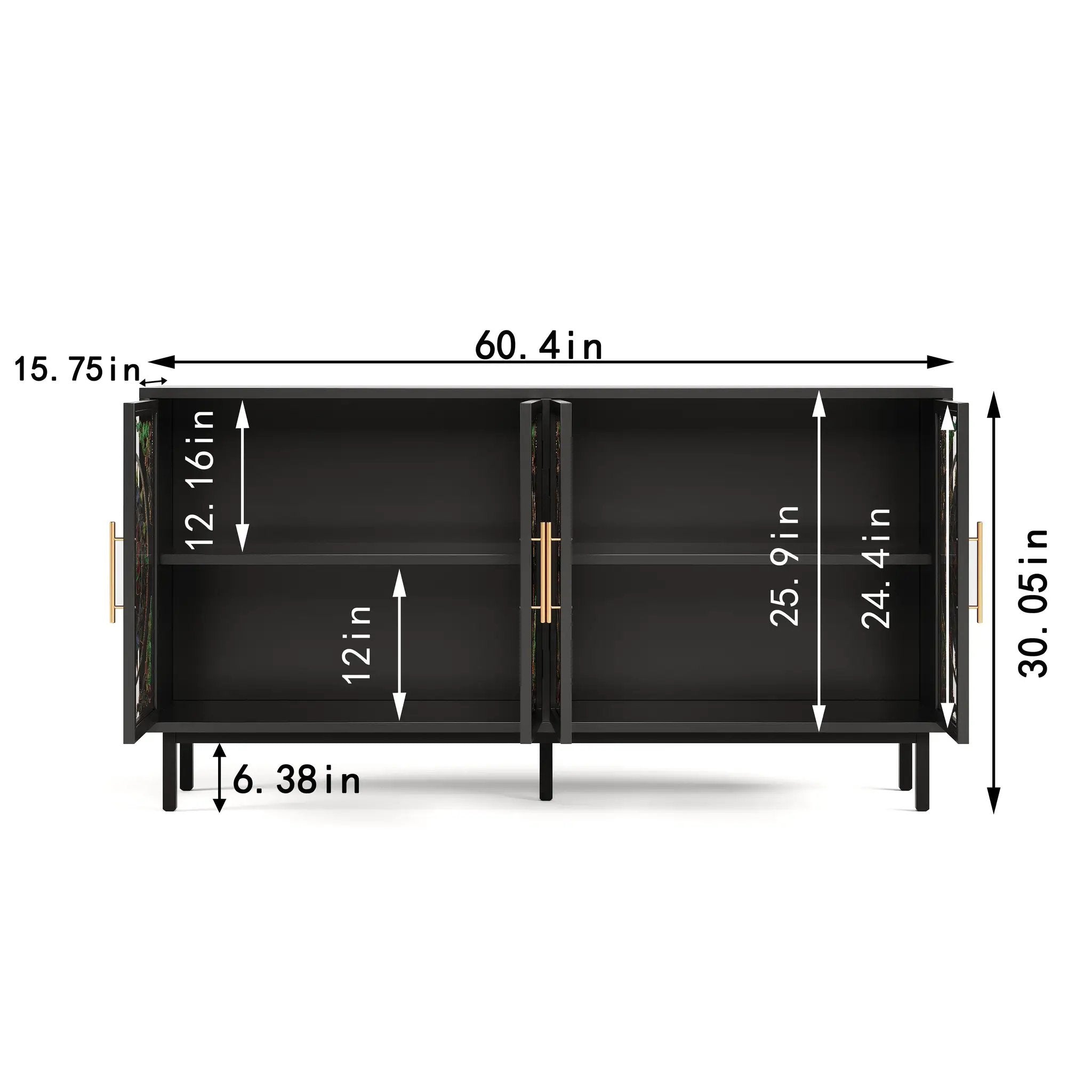 Decorative Cabinet with 4 Doors by HouseOfZazla