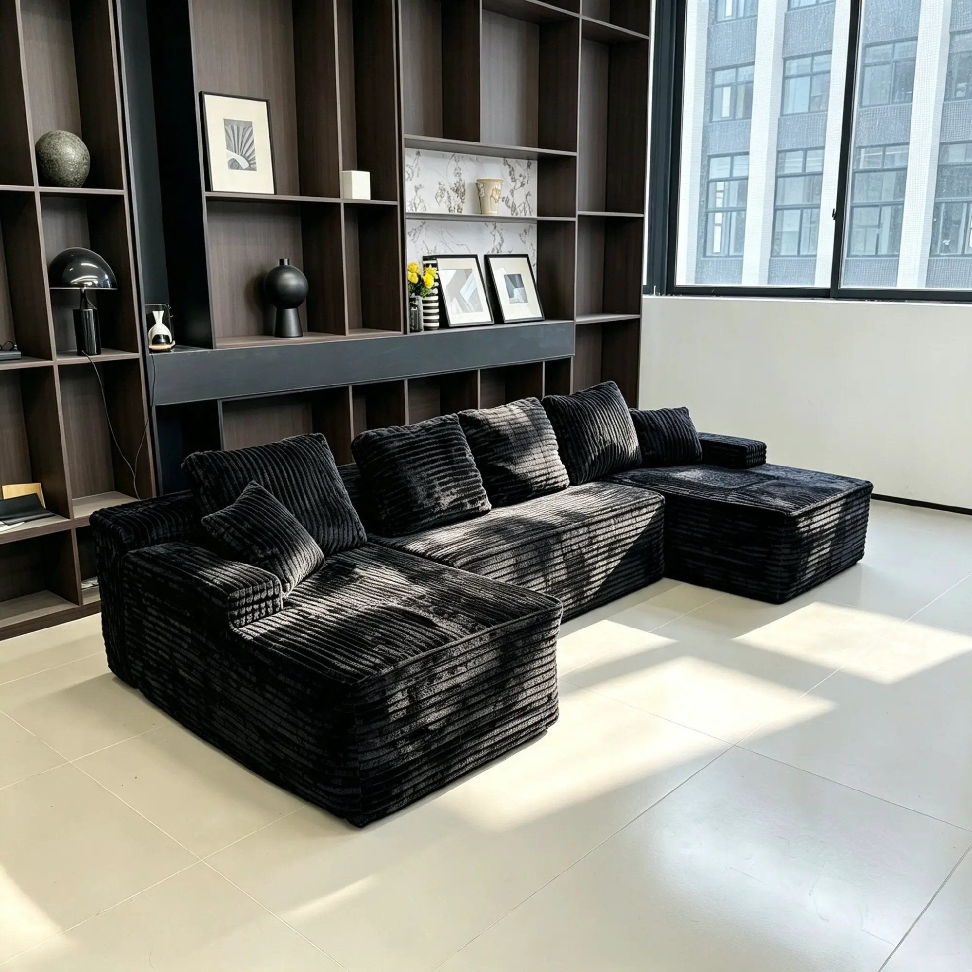 131-Inch Big Size Modular Sectional Oversized Sofa by HouseOfZazla
