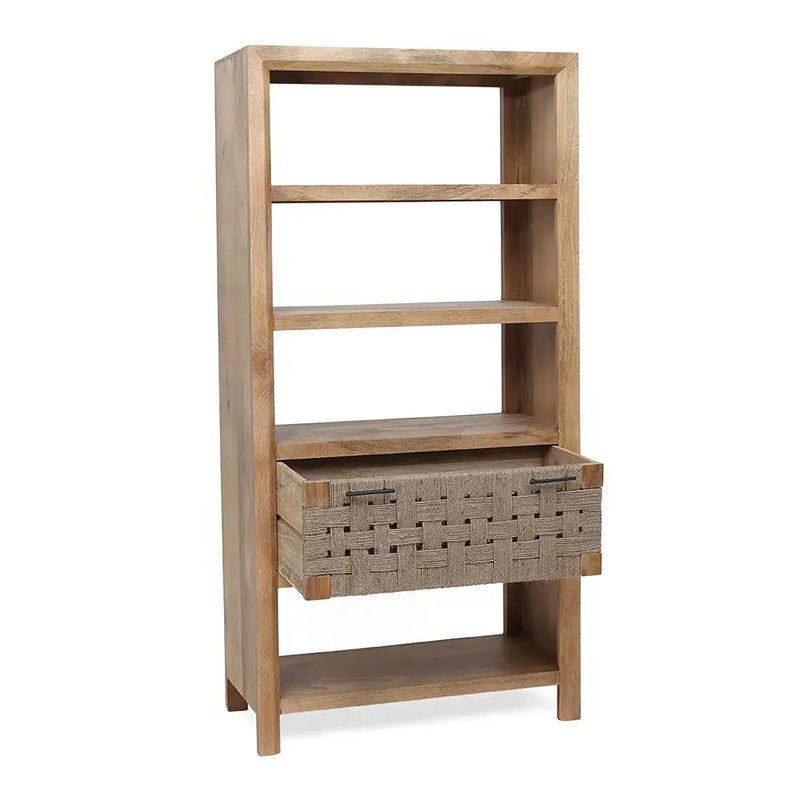 Shelf With Drawer - Beige Brown by HouseOfZazla