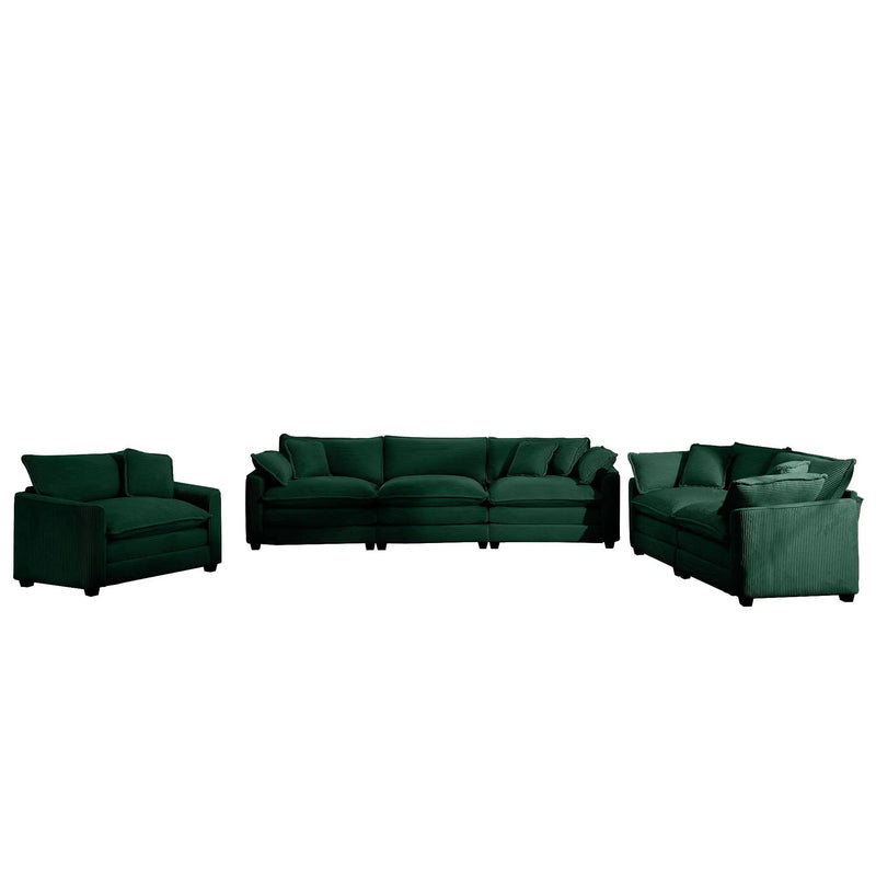 Elegant Oversized Sectional Sofa Set With Deep Seats And Flexible Layout by Unique Piece Furniture