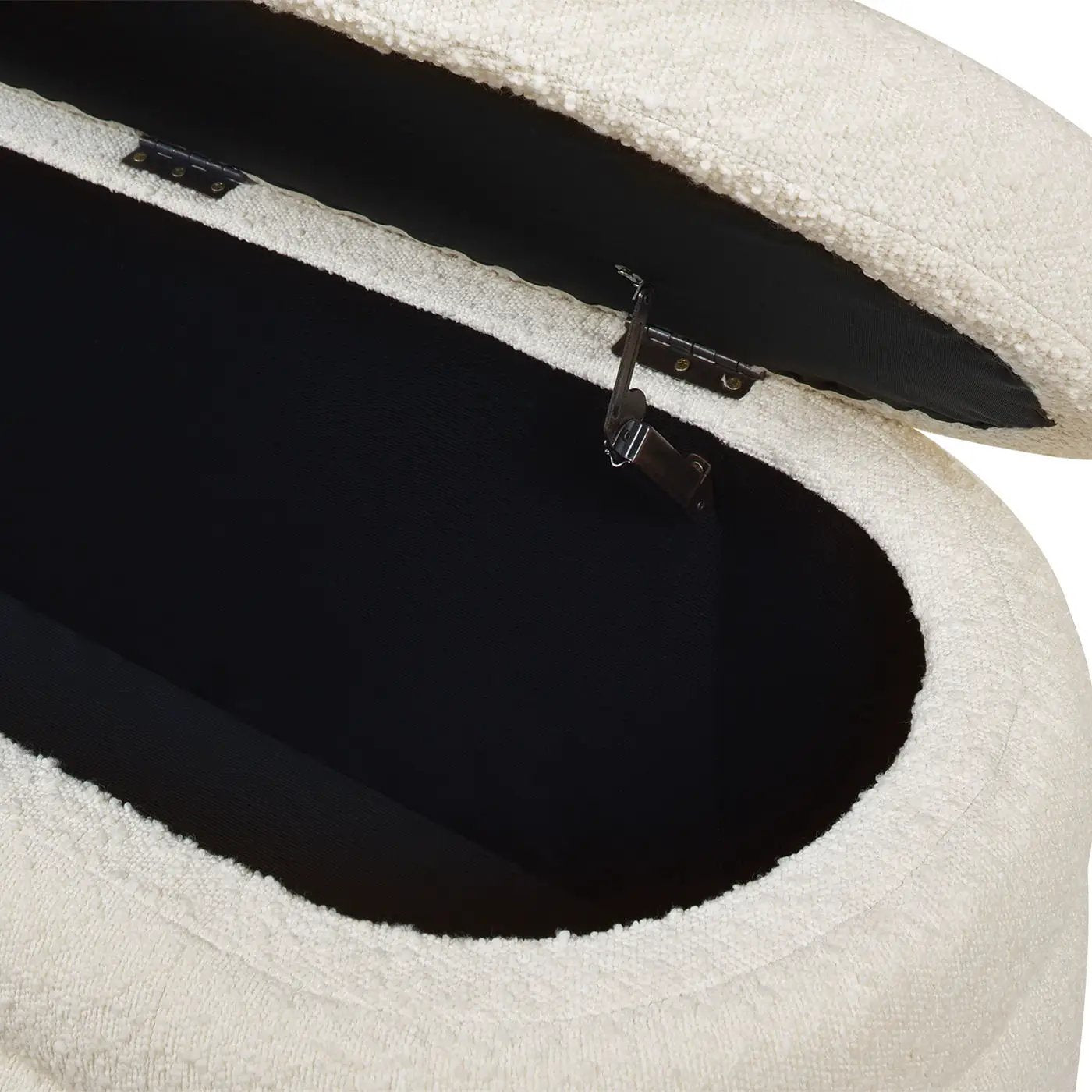 Fuji - Upholstered Oval Storage Bench by HouseOfZazla