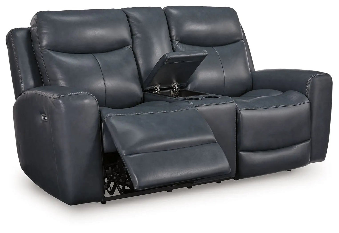 Bexhurst - Power Reclining Loveseat With Console / Adjustable Headrest by Unique Piece Furniture