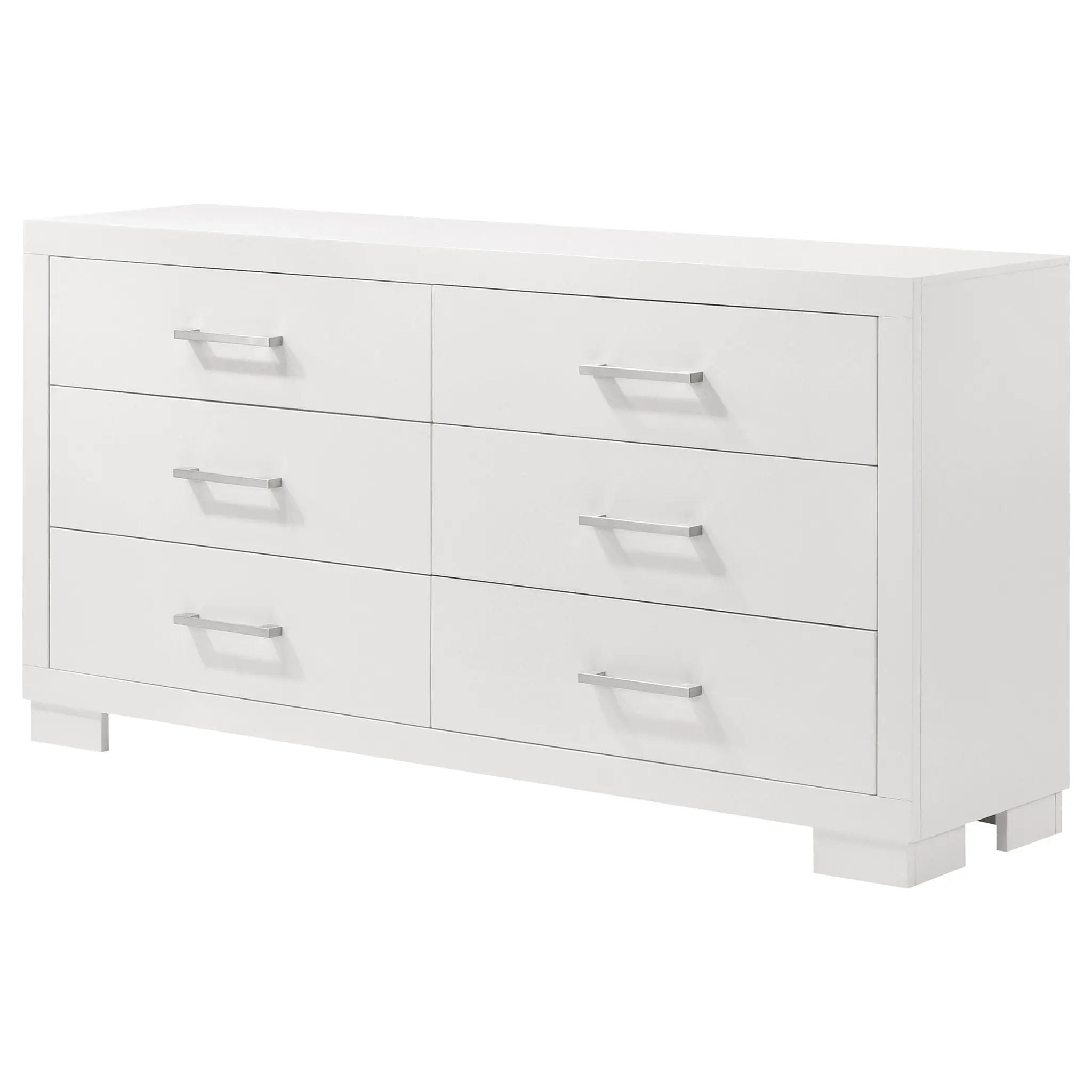 Jessica 6-drawer Dresser Snow White by Unique Piece Furniture