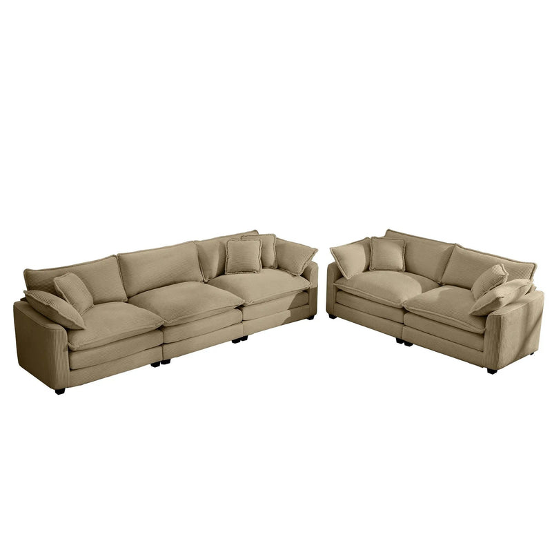 Elegant Oversized Sectional Sofa Set With Deep Seats And Flexible Layout by Unique Piece Furniture