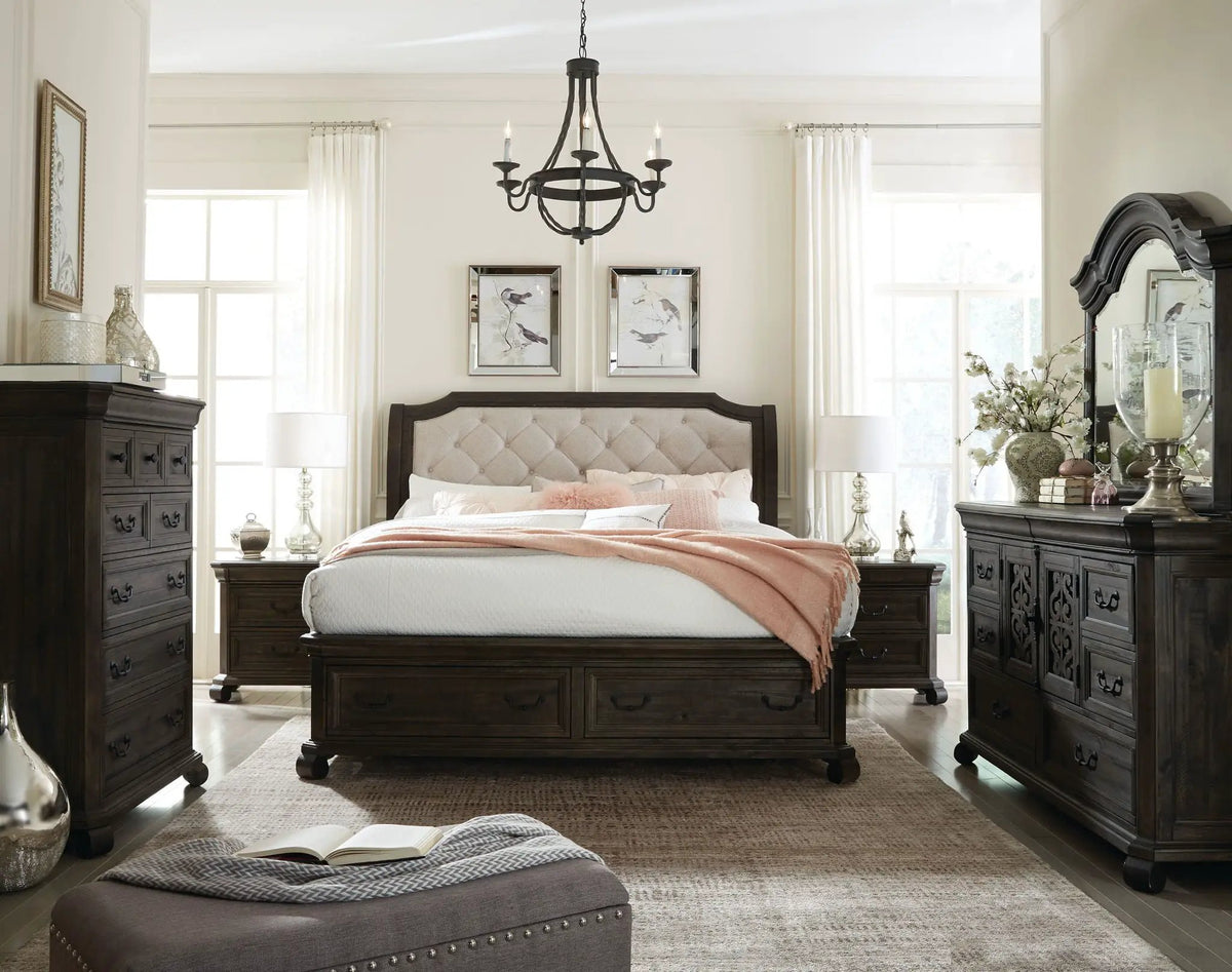 Bellamy - Complete Sleigh Storage Bed, photo 7 of 7