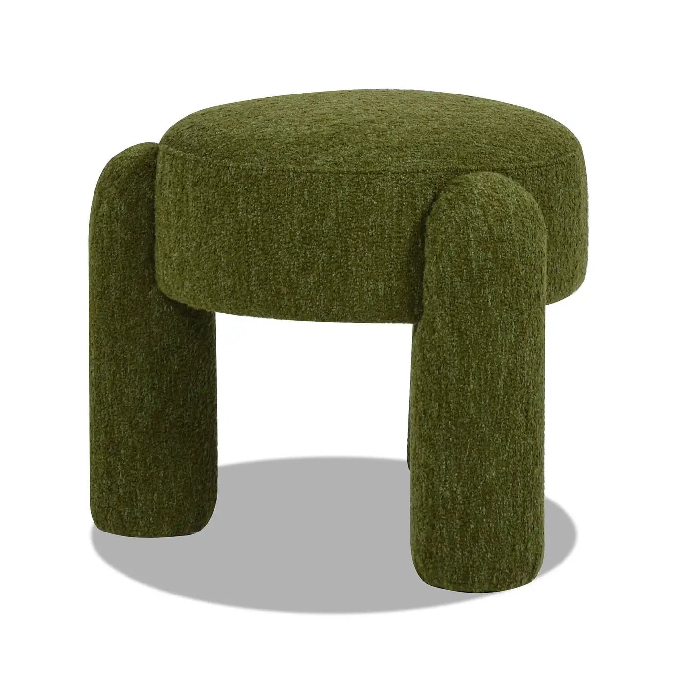 Hugo - Round Fully Upholstered Ottoman by HouseOfZazla