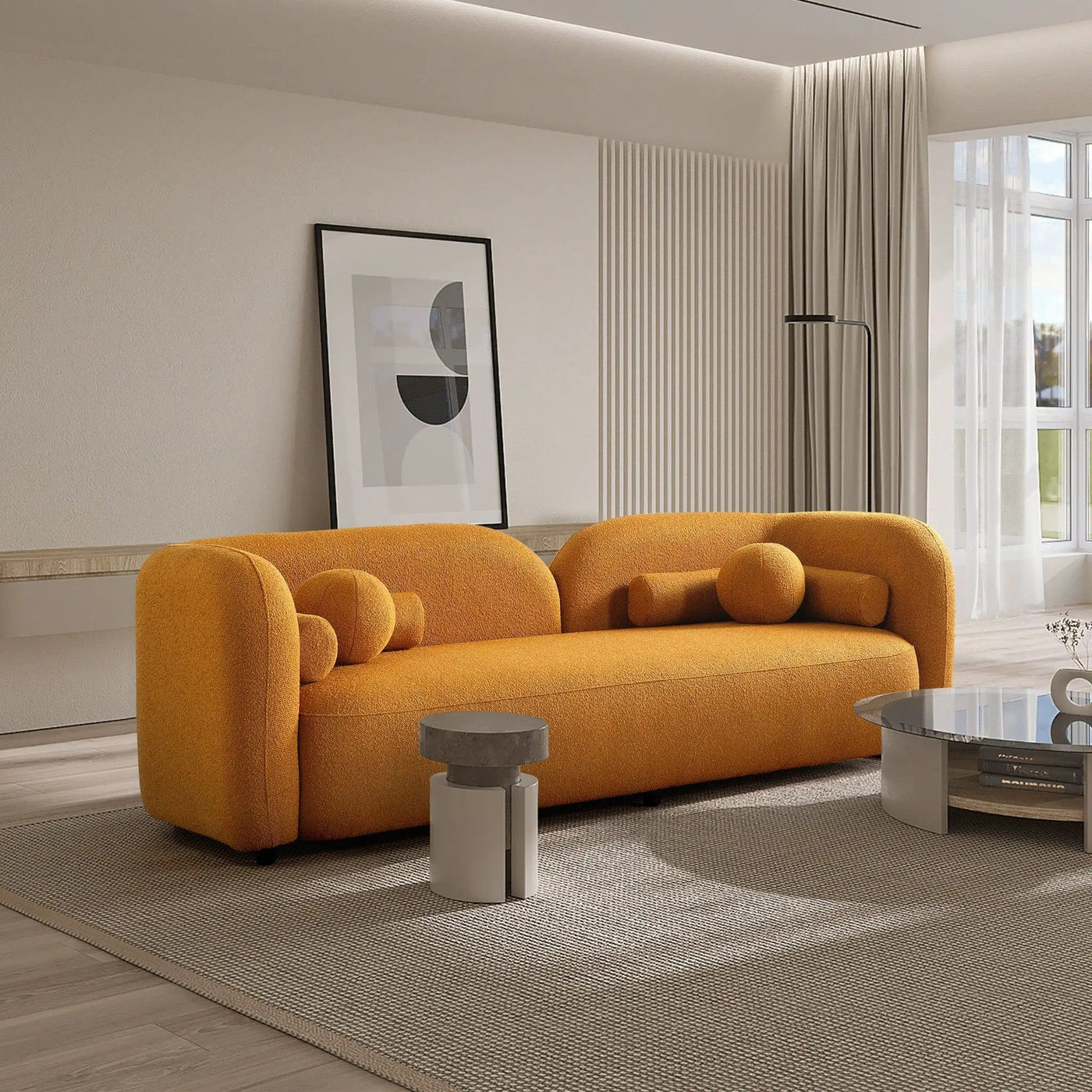 Donna - Japandi Design Boucle Sofa by Unique Piece Furniture
