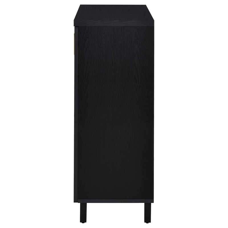 Brixton 2-door Entryway Shoe Storage Cabinets Black by Unique Piece Furniture
