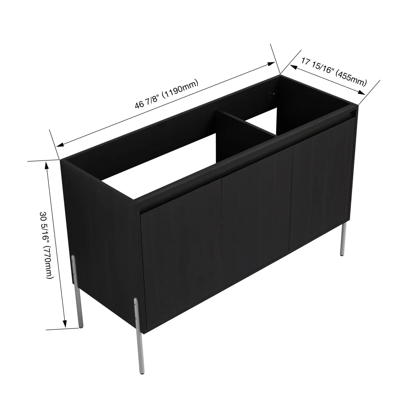 Freestanding Bathroom Vanity & Soft Close Cabinet Doors by HouseOfZazla