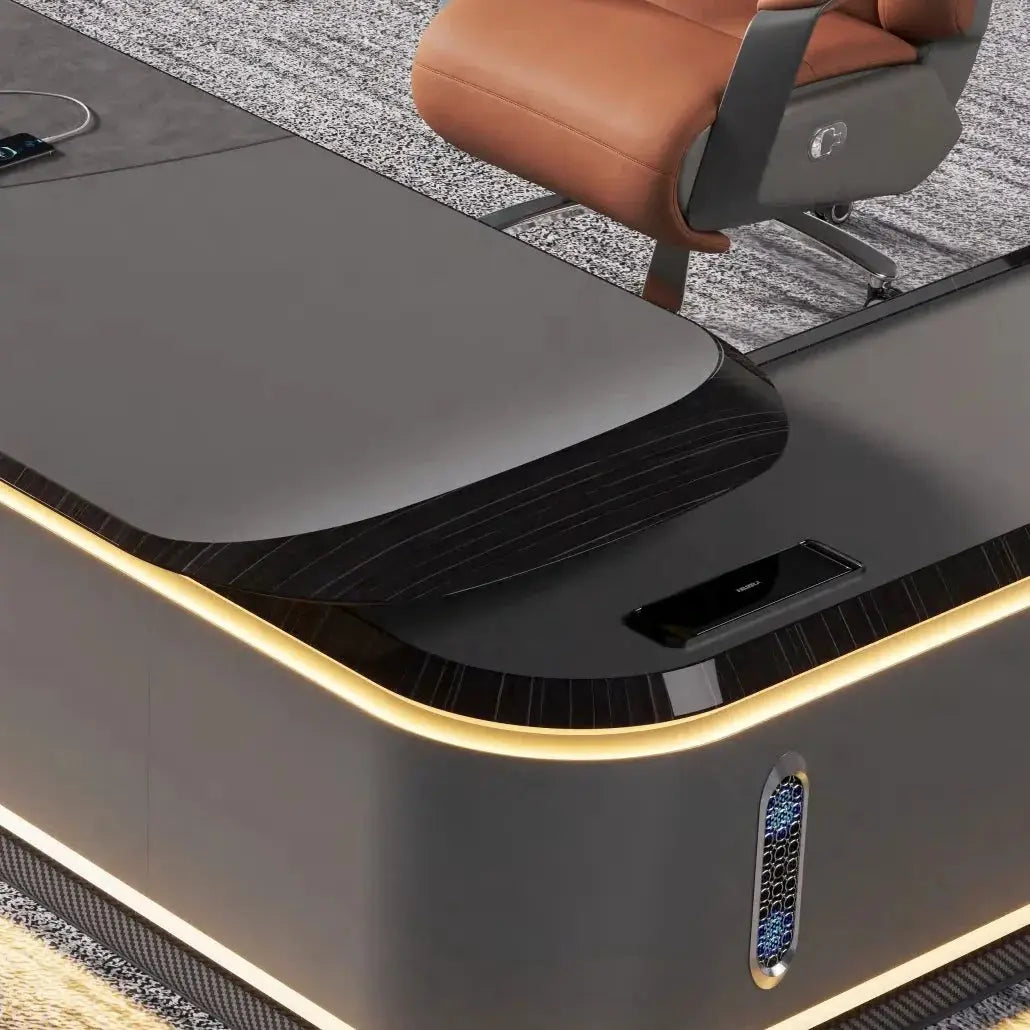 Echelon · Luxury L-Shaped Executive Desk by Arc Grove