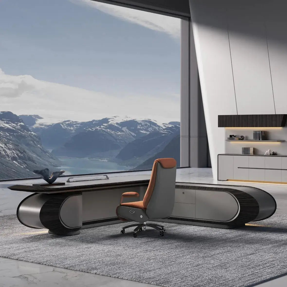 Echelon · Luxury L-Shaped Executive Desk by Arc Grove