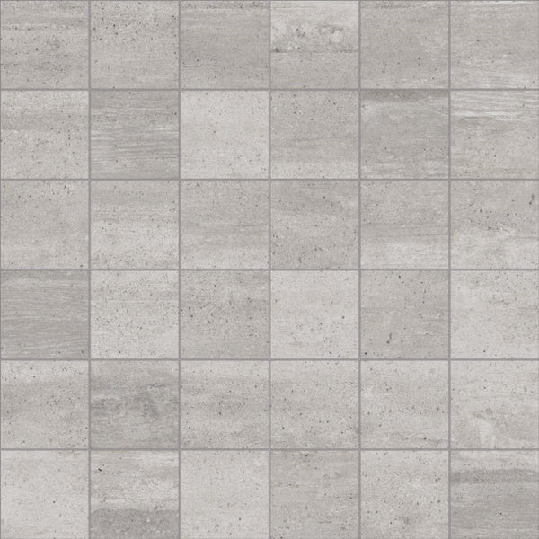 Ecocrete Aqua Honed 2x2 Concrete Look Porcelain Mosaics 12x12
