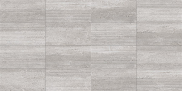 Ecocrete Aqua Honed Concrete Look Porcelain Tiles 18x36, several pieces laid together