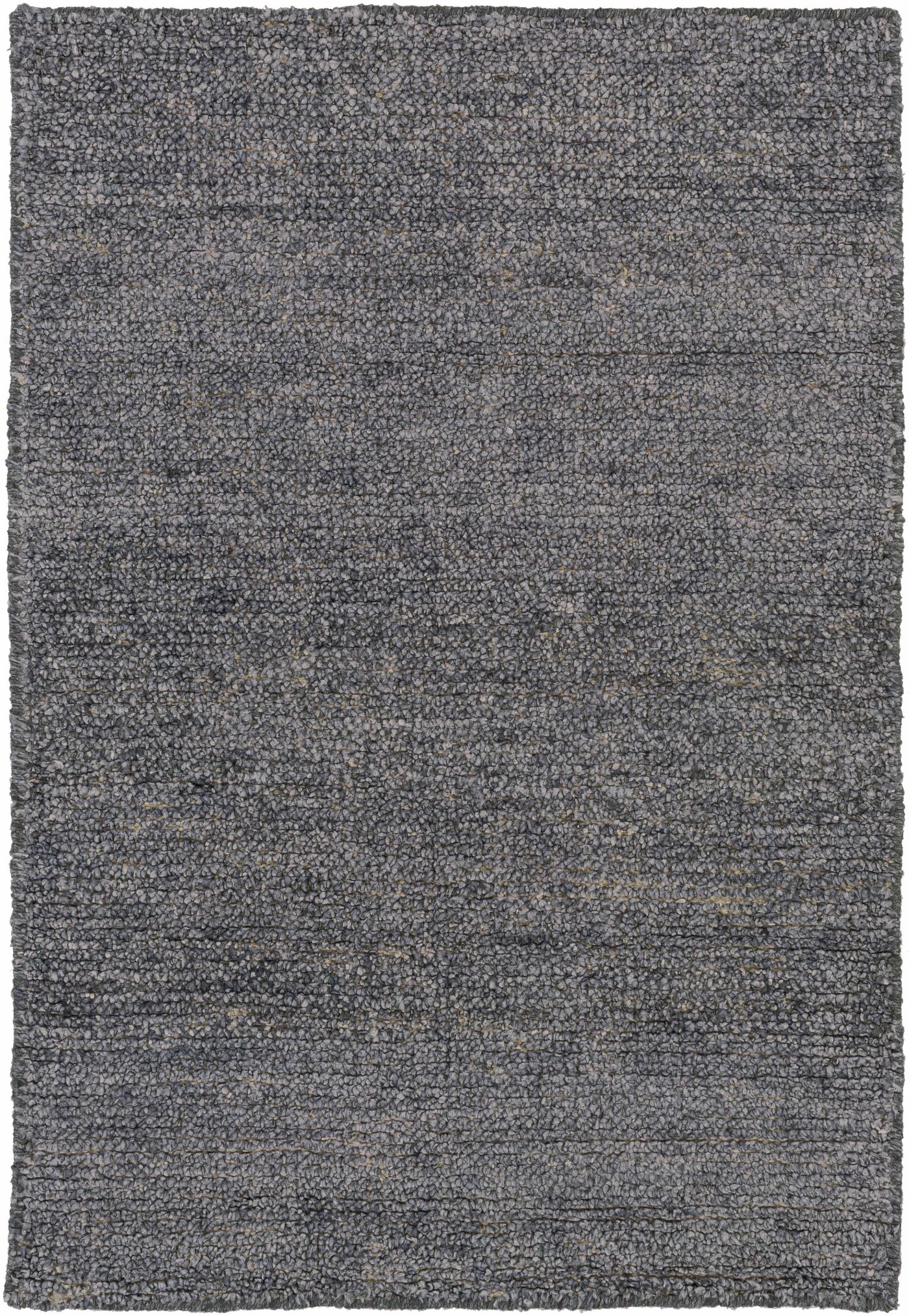 Lecompton Solid Charcoal Viscose Rug - Clearance by Boutique Rugs