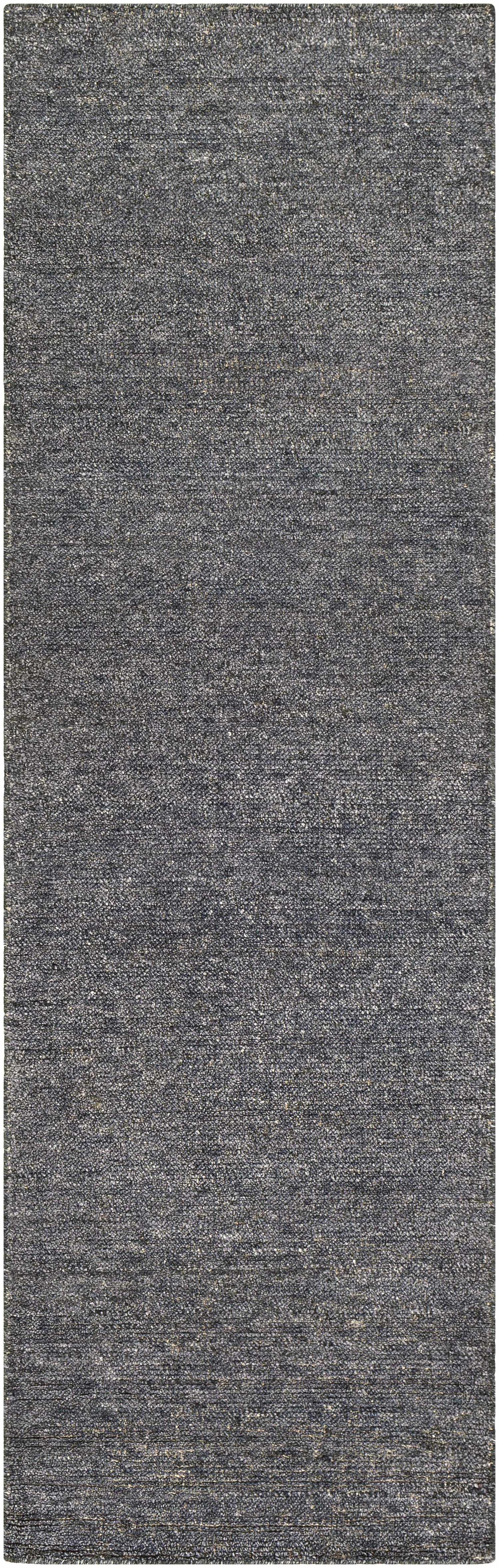 Lecompton Solid Charcoal Viscose Rug - Clearance by Boutique Rugs