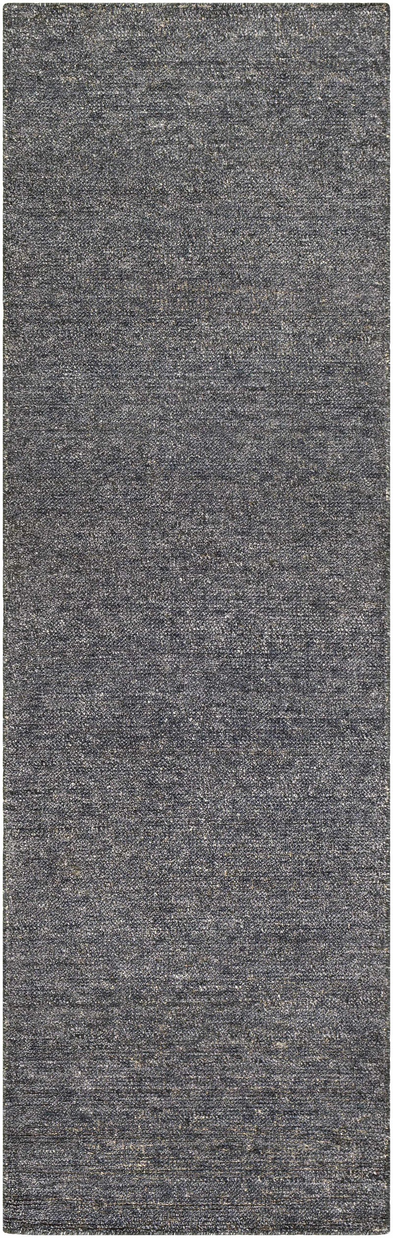 Lecompton Solid Charcoal Viscose Rug - Clearance by Boutique Rugs
