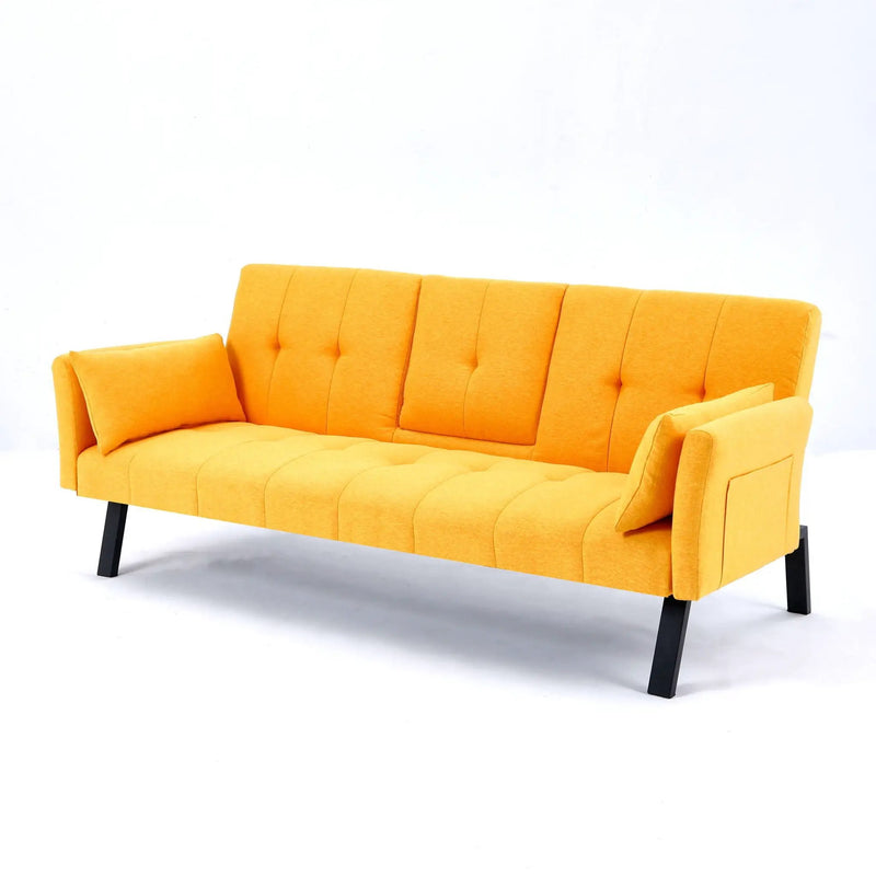 Sofa Bed With Foldable Design And Cup Holder by HouseOfZazla