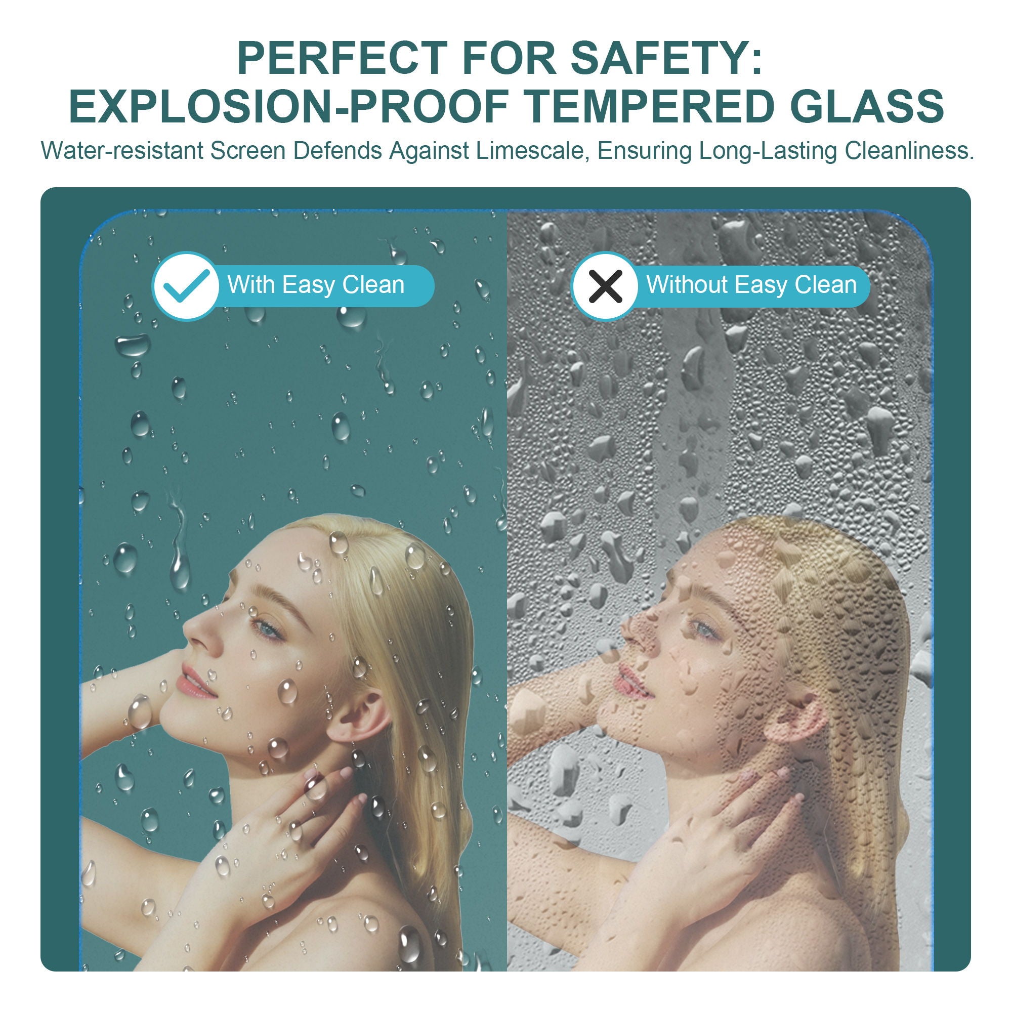 Fold Frameless Shower Door With Tempered Glass by HouseOfZazla