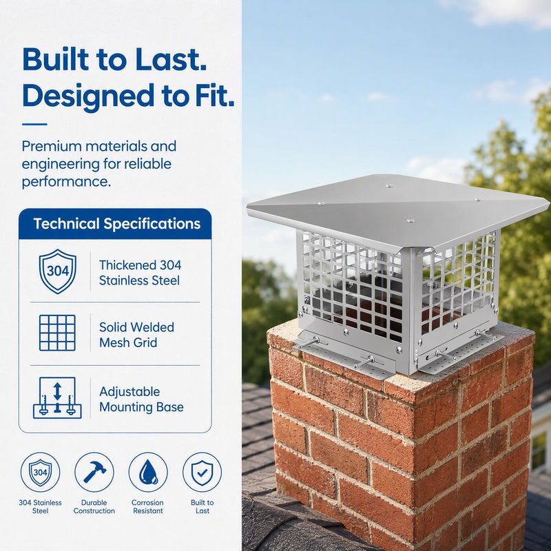 Stainless Steel Adjustable Chimney Cap, photo 9 of 10