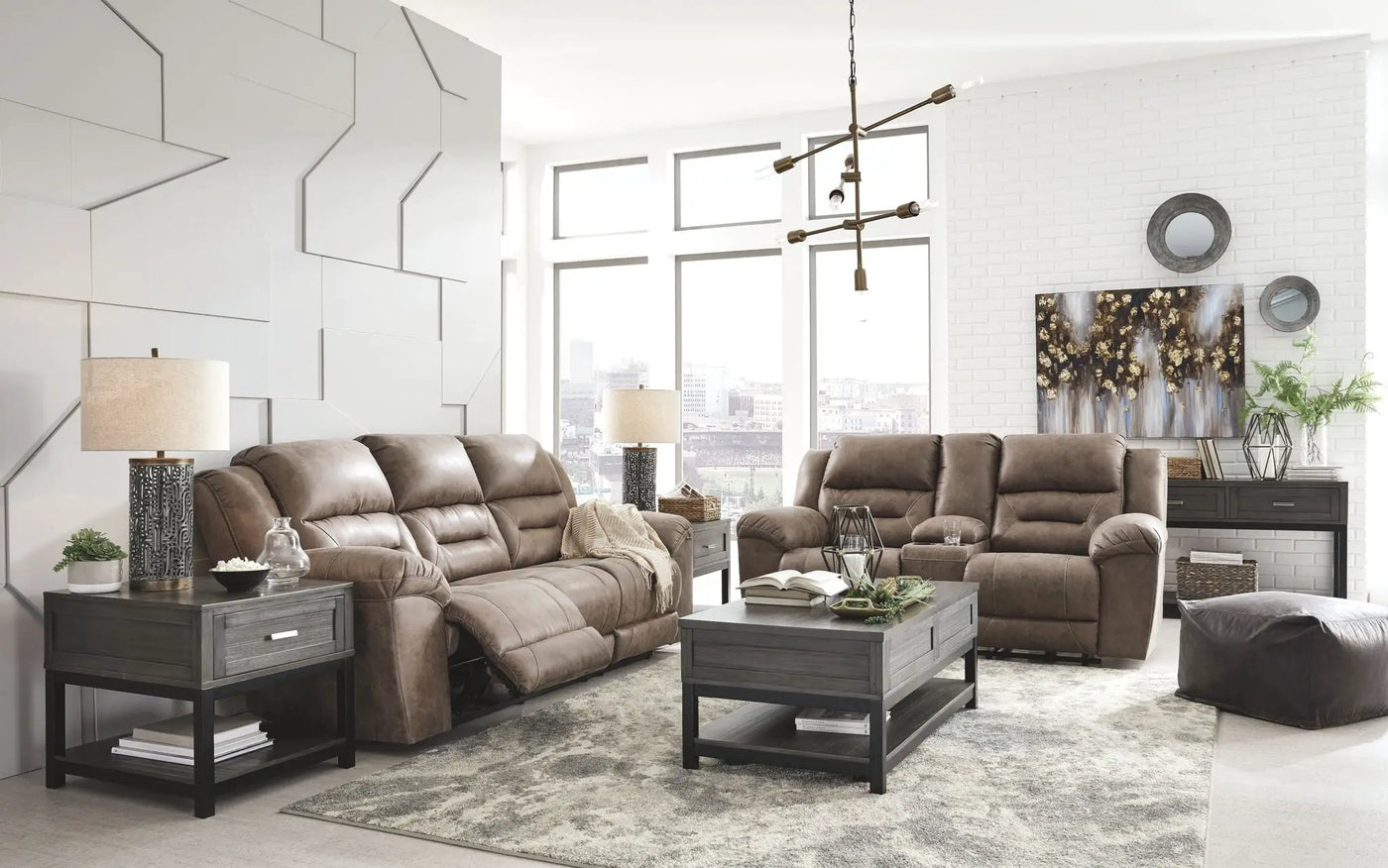 Stoneland - Power Reclining Living Room Set by Unique Piece Furniture