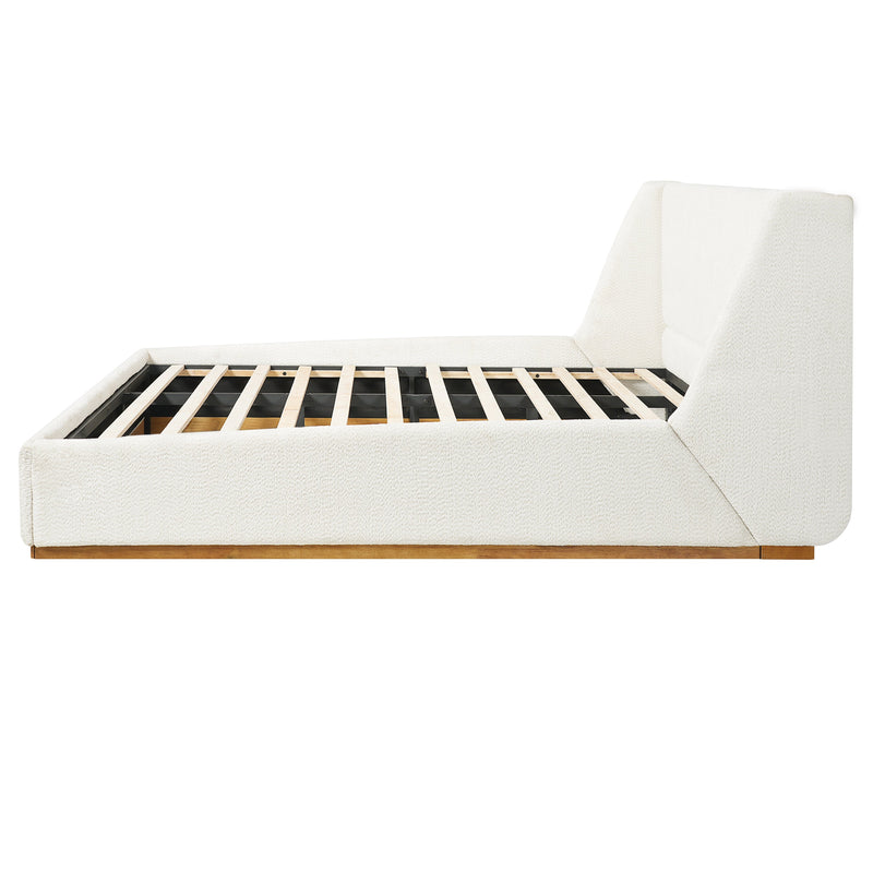 Luxury Upholstered Bed with Wings by HouseOfZazla