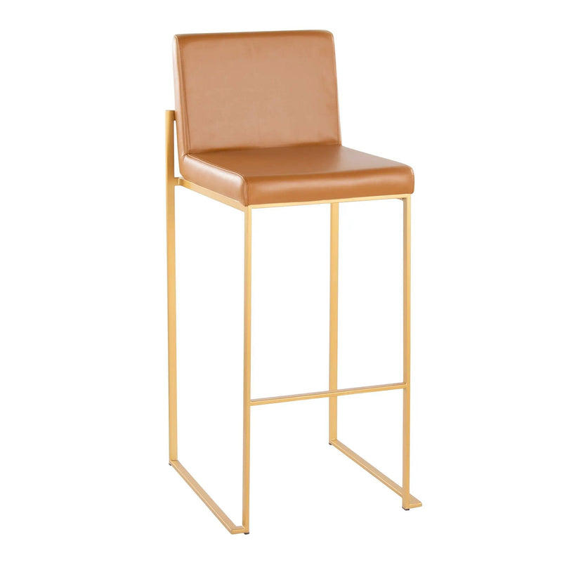 Fuji - Contemporary Design High Back Barstool by HouseOfZazla
