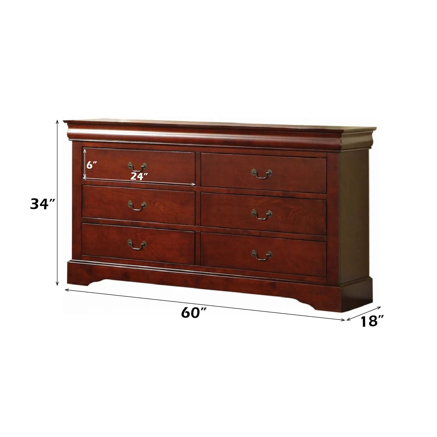 Louis Philippe III Dresser - Durable Construction by HouseOfZazla