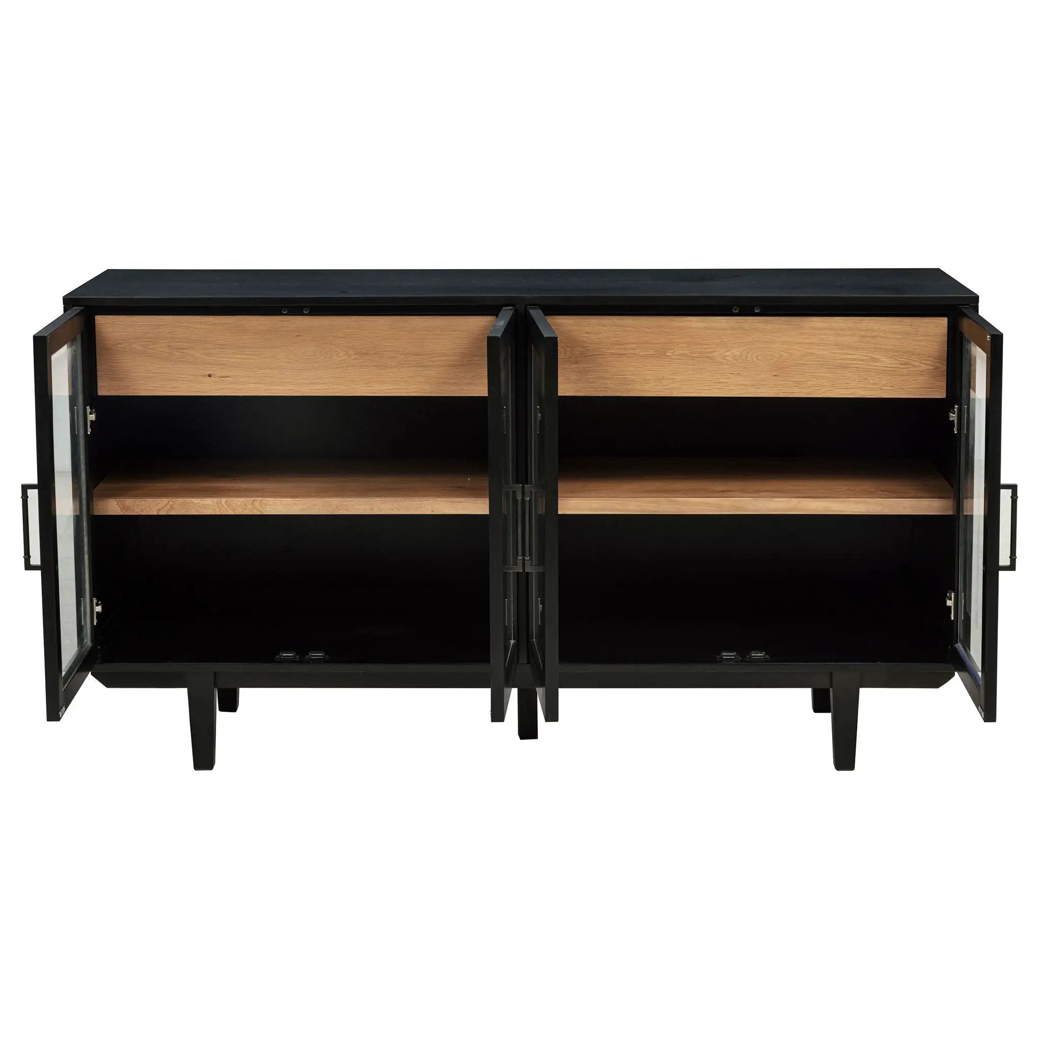 Middleton 4-door Sideboard Server with Dual Drawers Black by Unique Piece Furniture