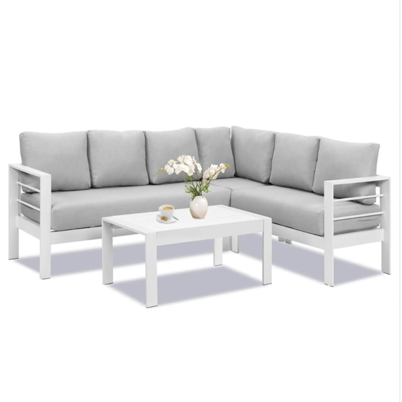 Outdoor Patio Set, All-Weather With Thick Cushions by HouseOfZazla