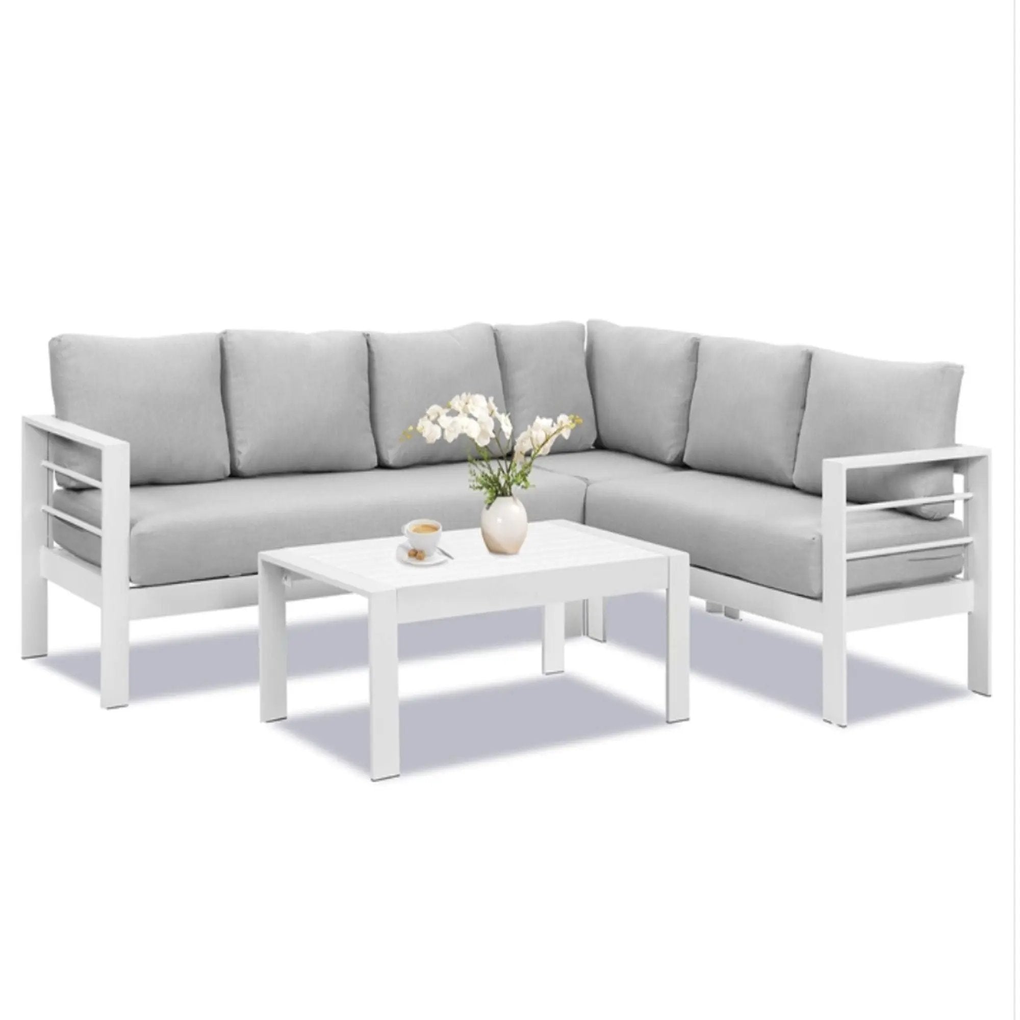 Outdoor Patio Set, All-Weather With Thick Cushions by HouseOfZazla