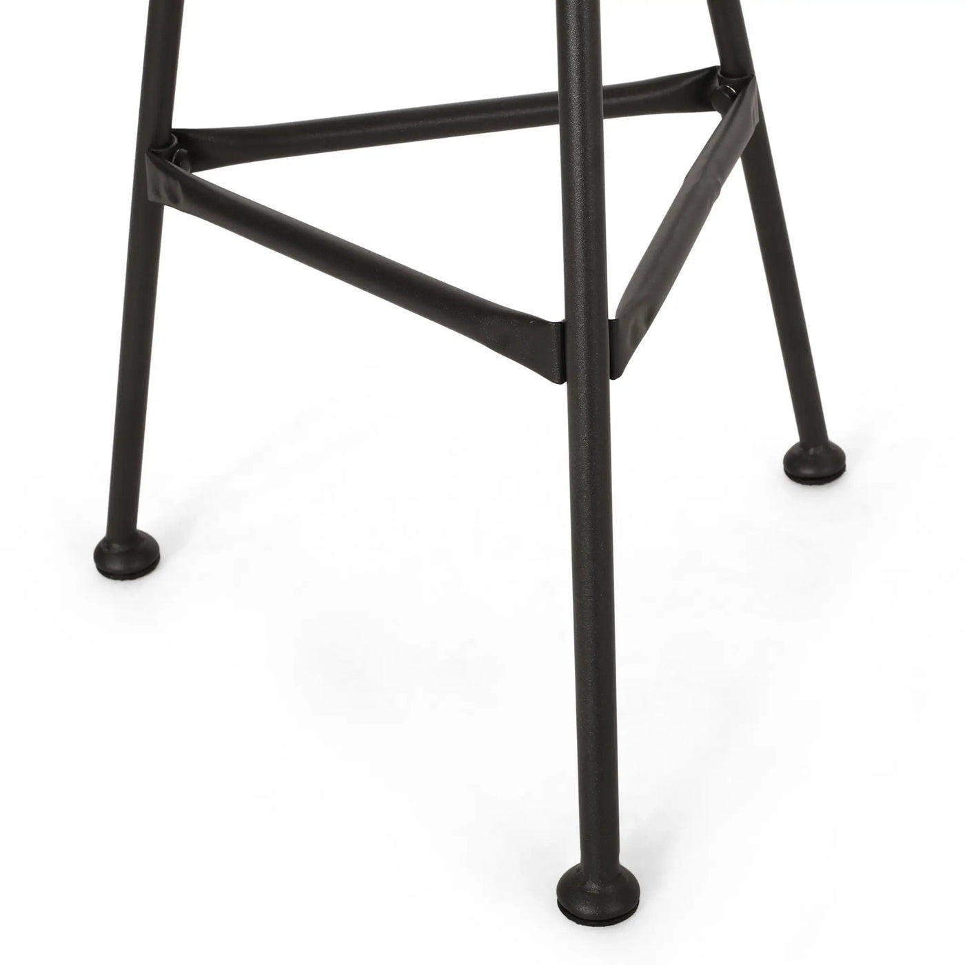 Petrichor Outdoor Side Table with Tempered Glass and Steel Frame by HouseOfZazla