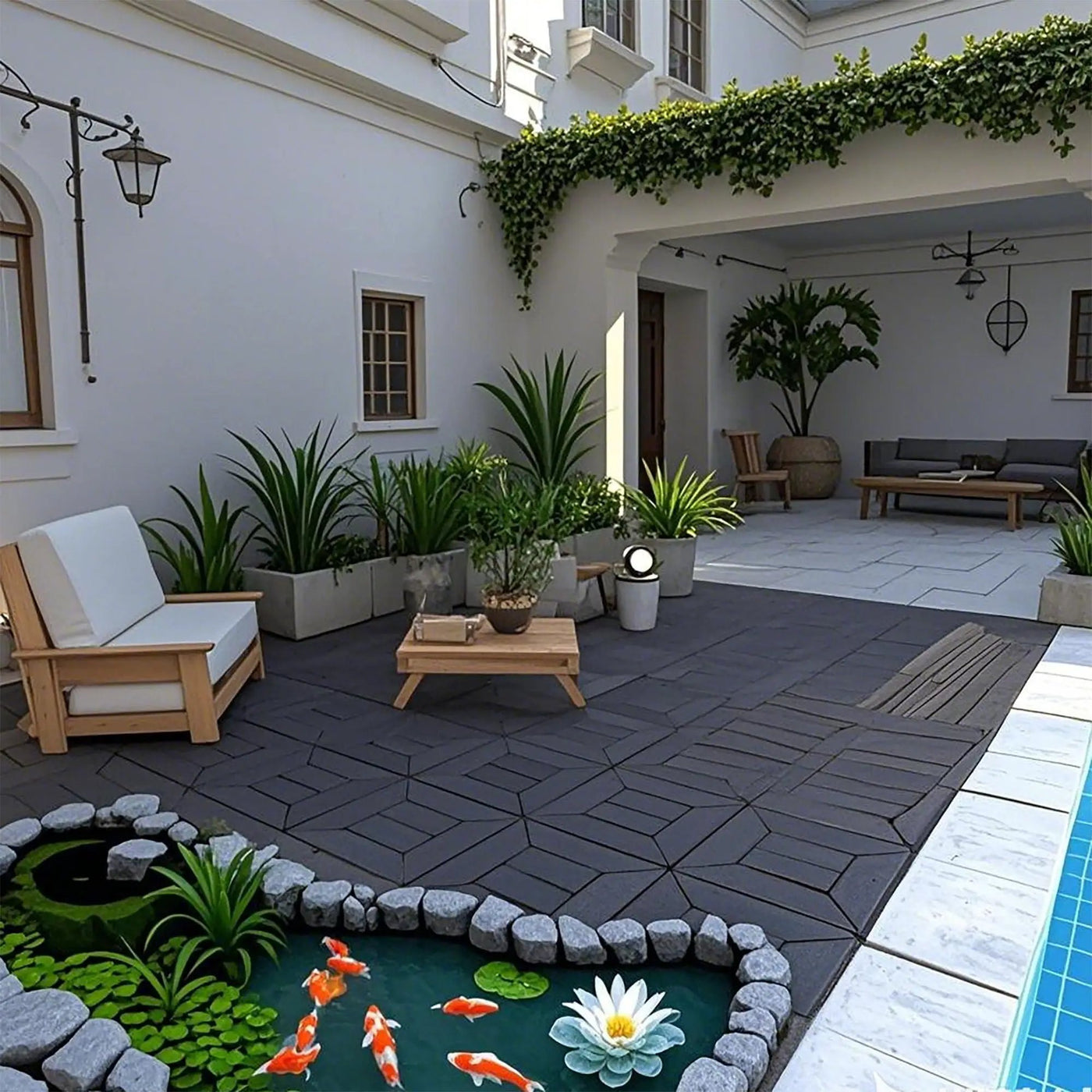 New Style Patio Diy Module Interlocking Decking Tiles, Floor Outdoor And Indoor, Easy And Quick Installation by HouseOfZazla