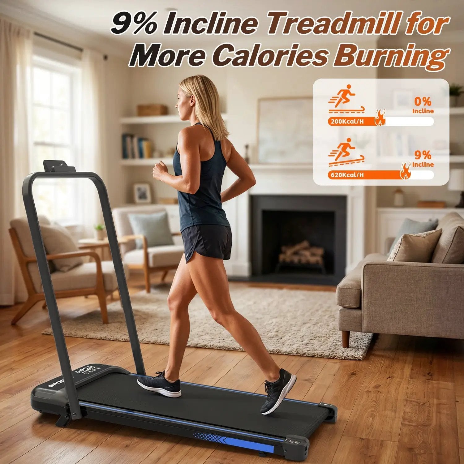 3 in 1 Under Desk Treadmill with Incline by HouseOfZazla