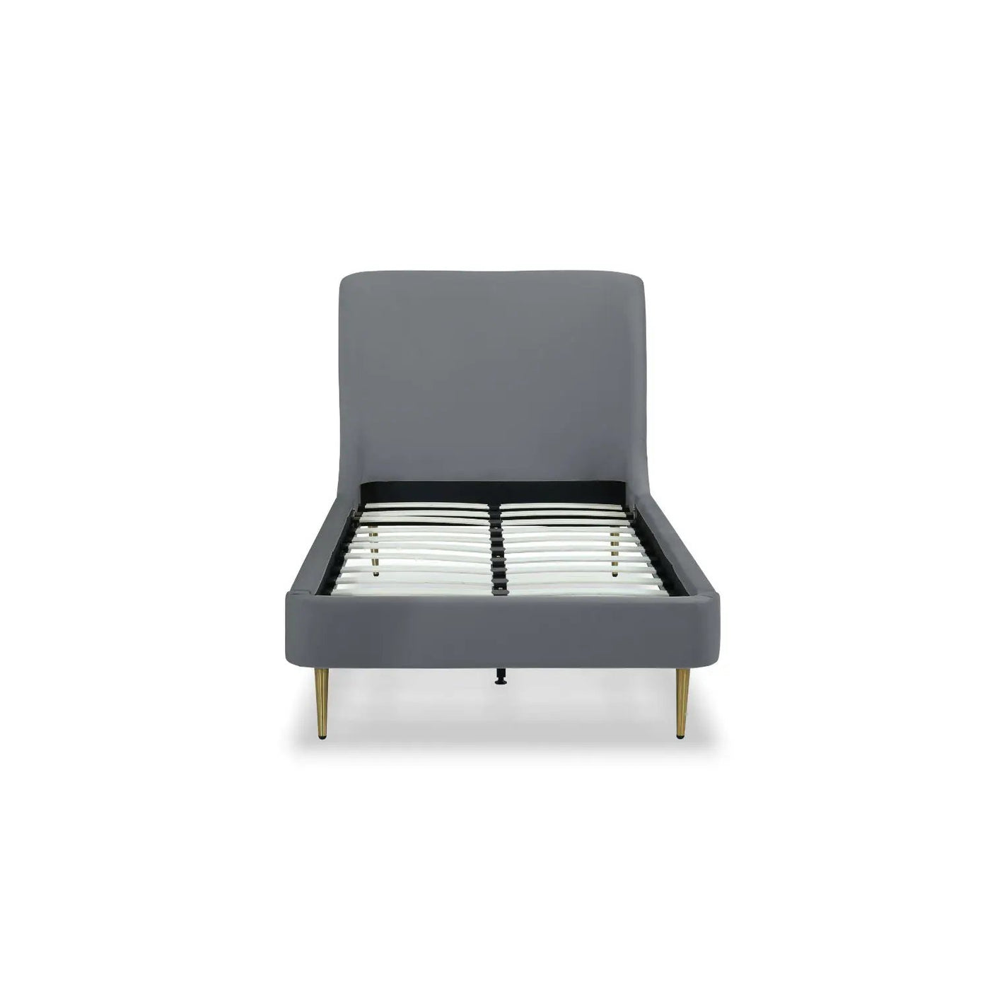Mid-Century Modern Upholstered Bed With Curved Headboard by HouseOfZazla