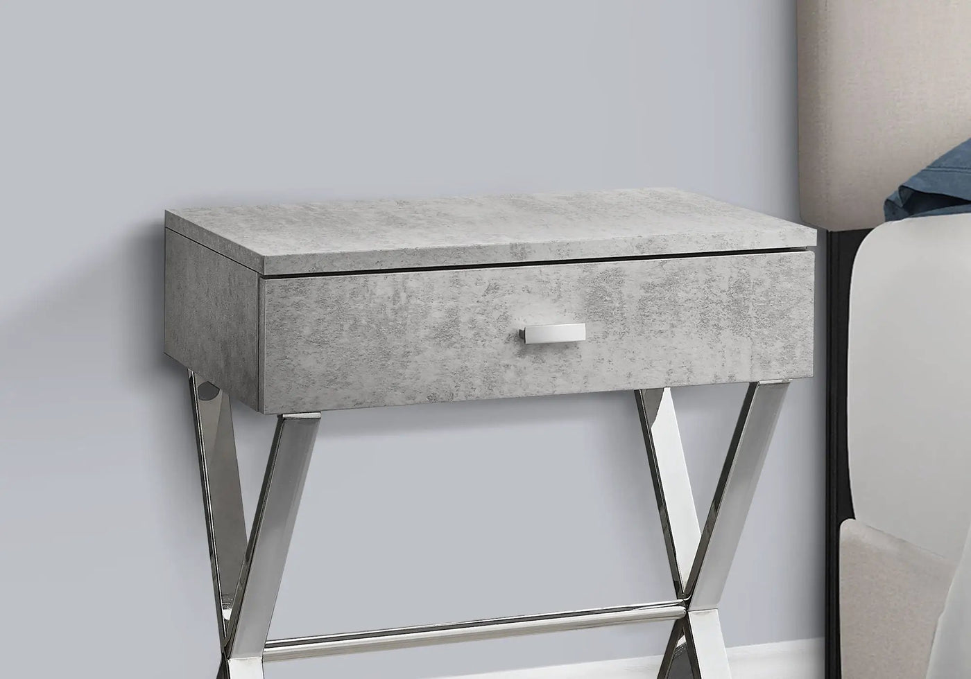 Accent Side X Table With Storage Drawer by HouseOfZazla