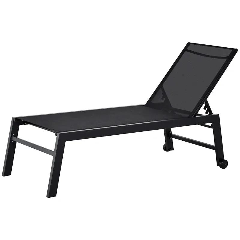 Comfortable Pool Chair: Outdoor Chaise Lounge with Wheels by HouseOfZazla