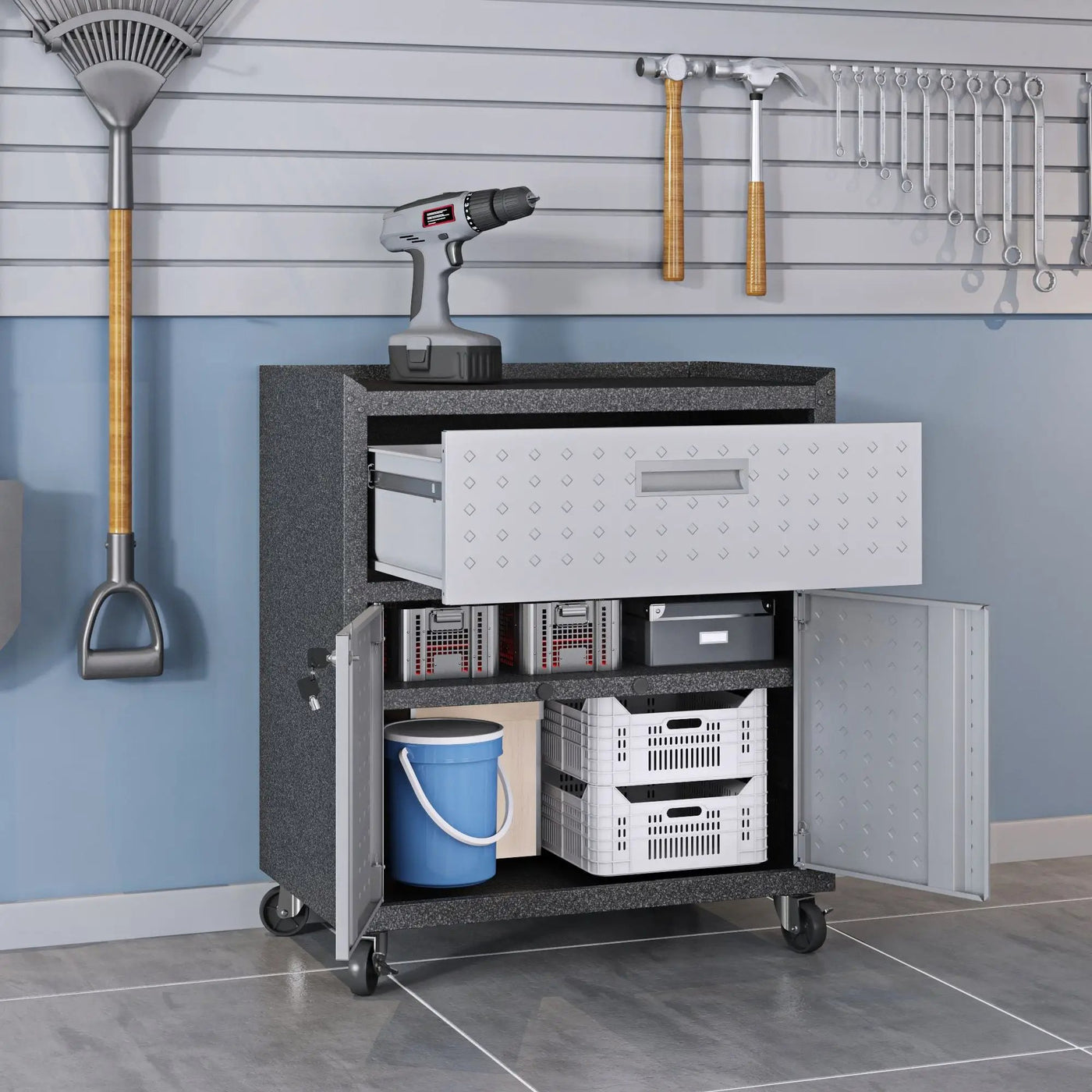 Fortress - Mobile Design Garage Cabinet by HouseOfZazla