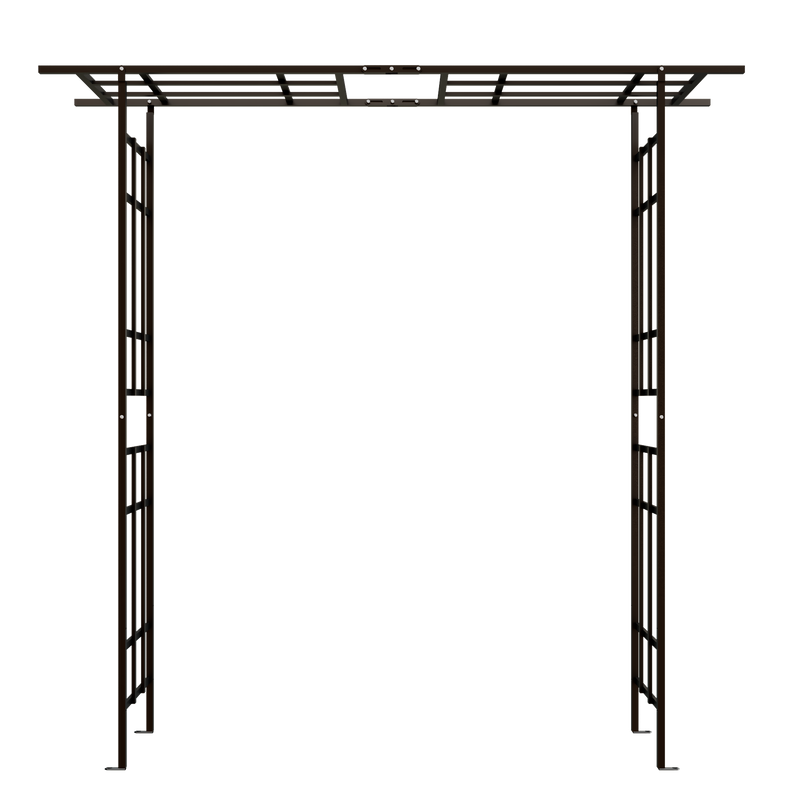 Metal Garden Arch with Adjustable Width for Climbing Plants by HouseOfZazla