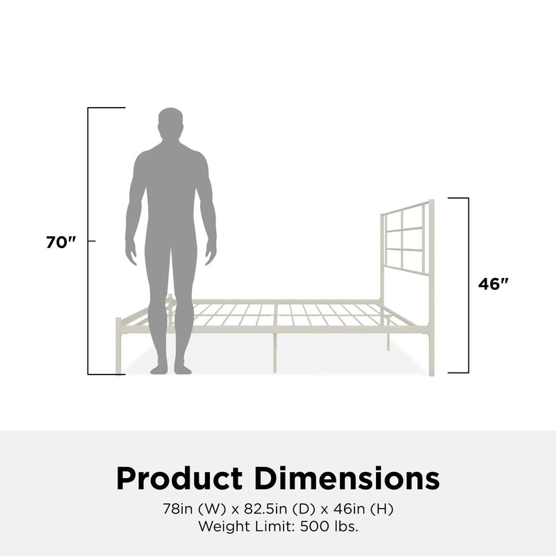 Praxis - King Bed With Simple Headboard - White by Unique Piece Furniture